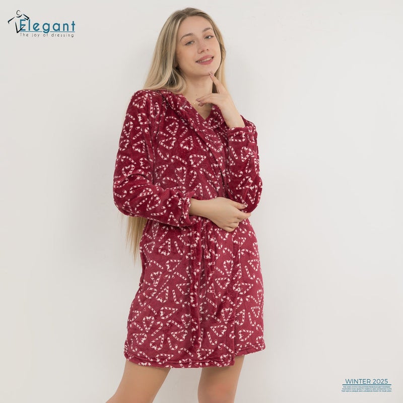 Elegant Polar Mini Robe - Berry Candy - Image 1